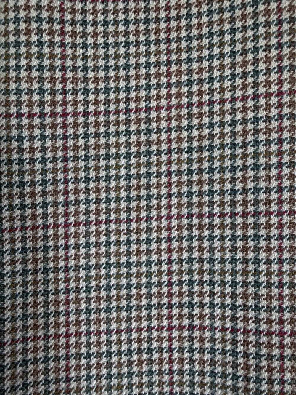 Pendleton Wool Pants 8 Petite Brown Houndstooth Made In USA Lined 8P Vintage